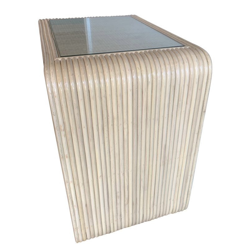 Monterey 3 - Drawer Rattan Nightstand