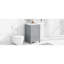 Meuble-lavabo de 20 po avec lavabo, armoire de salle de bain avec porte à fermeture douce, support de rangement et tiroir, gris-1210122558