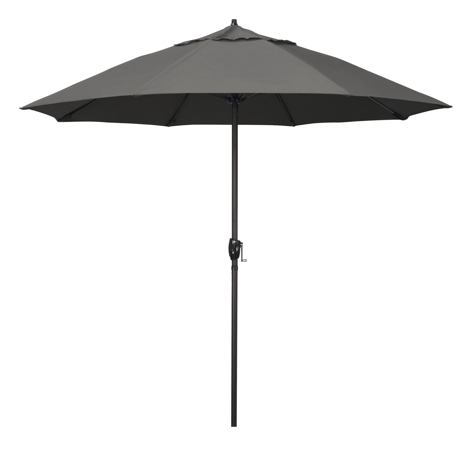 Deshaun 9' Market Sunbrella® Umbrella, Canvas Charcoal Sunbrella® Canvas