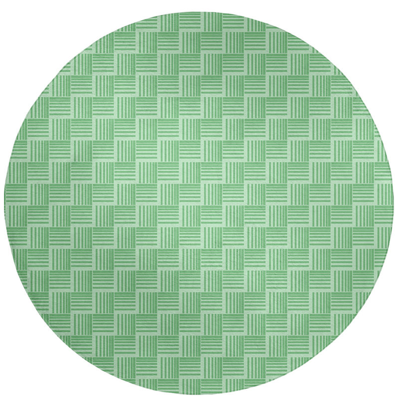 Chenille Indoor Rug, Round 5'