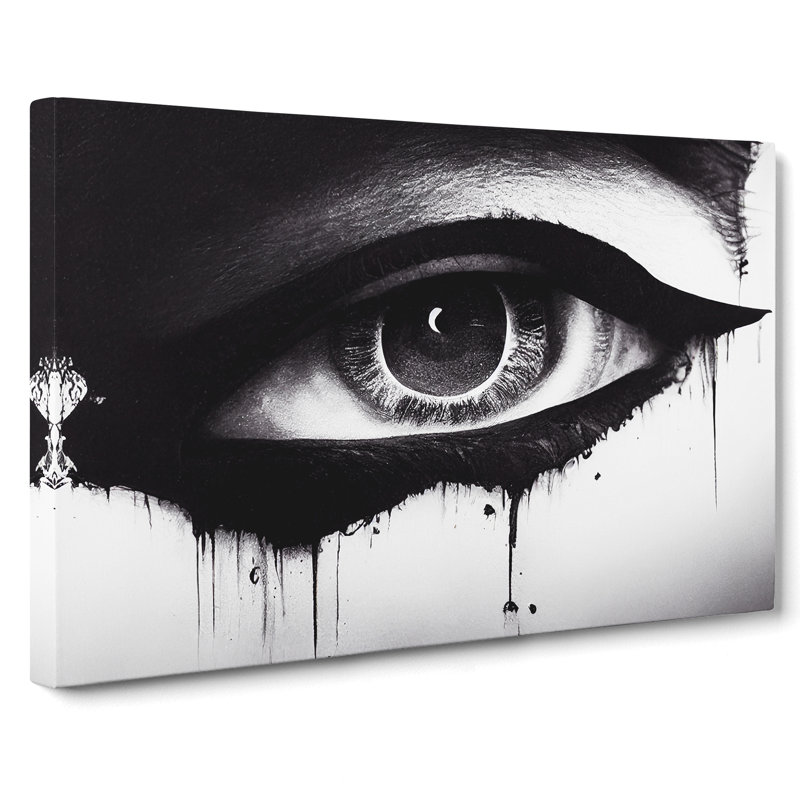 Human Eye Purism Abstract - Wrapped Canvas, 35cm H x 50cm W x 3cm D