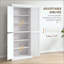Armoire de rangement de cuisine, armoire de cuisine autoportante avec 4 portes et tablettes réglables pour la salle à manger-842480874