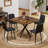 Upholstered Bar Stools Set of 4