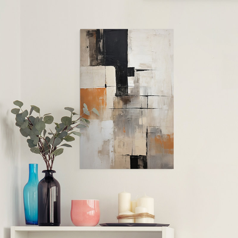 Série ABSTRACT CCDXLVI - Impression sur toile seulement - NON CADRE, H 18 po x l 12 po