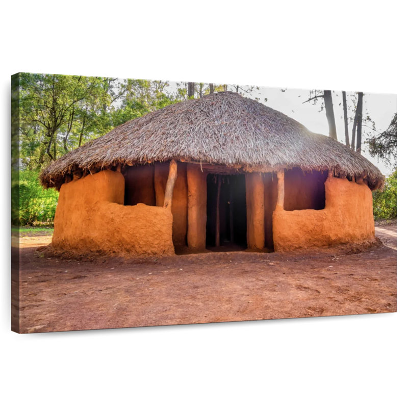 Lilie Kenya Tribal Hut, 34" H x 51" W
