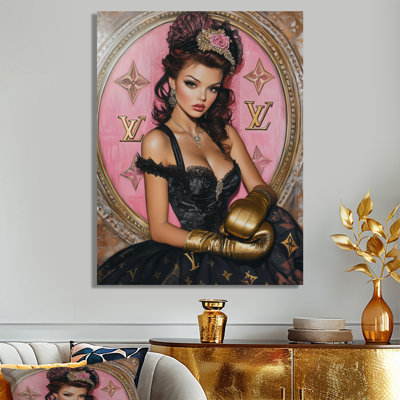 Pin Up With Poutty Lips - Art mural femme cabaret
