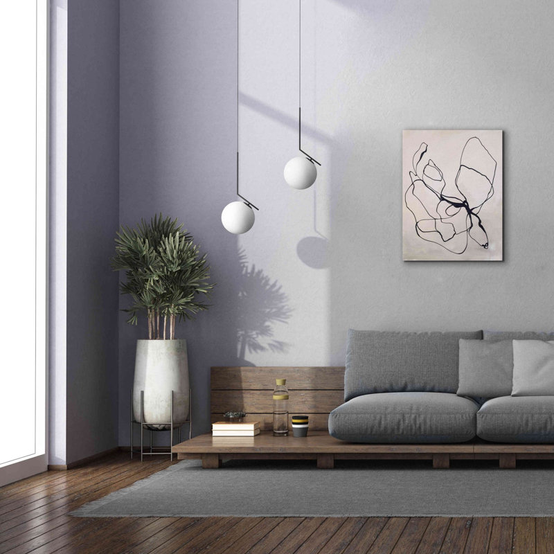 «Fine Line 4» par Design Fabrikken, estampe numérique sur toile, H 34 po x l 26 po x P 1,5 po