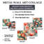 Langmann - ensemble d'art mural floral de 5