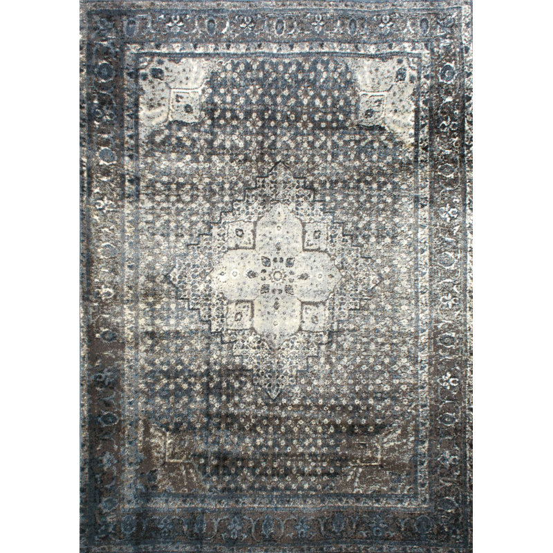 Tapis bleu Ceri Culemborg, Rectangle 3 pi x 5 pi