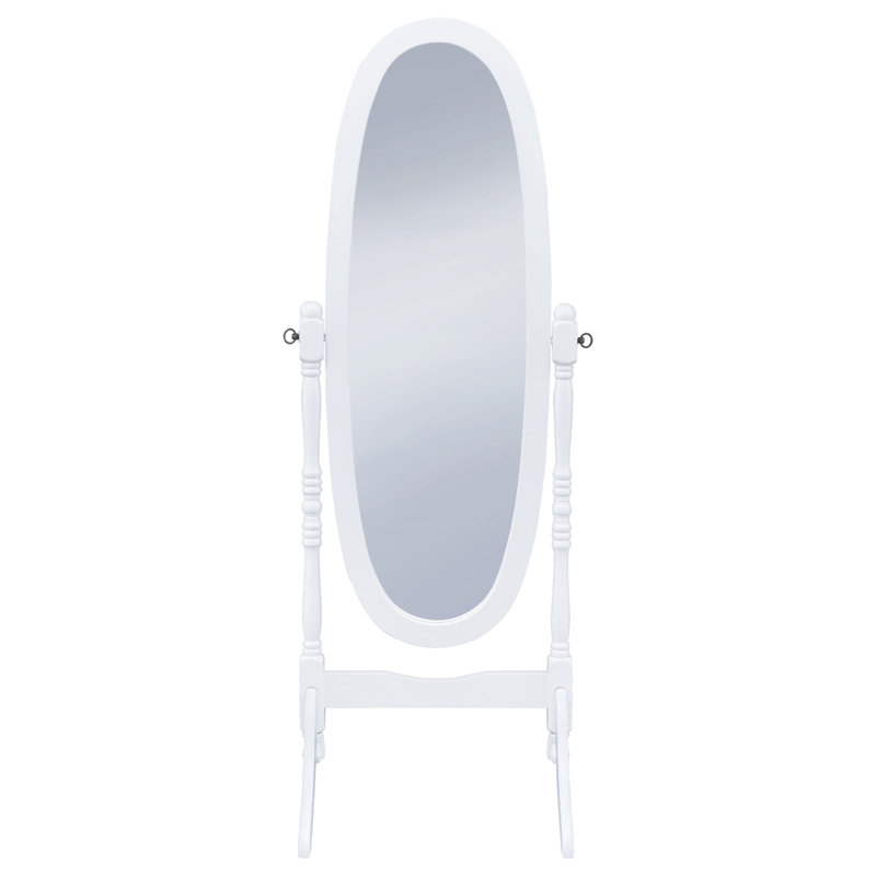 Dunne White Cheval Mirror