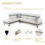 Canapé modulaire en cuir 2 pièces Bawan-2074801194-2074801190
