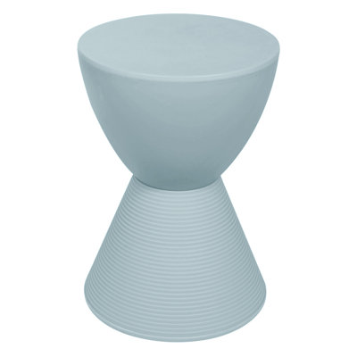 Table de bout à tambour réversible Durant avec rangement - Sans assemblage Table d'appoint légère pour l'intérieur et l'extérieur