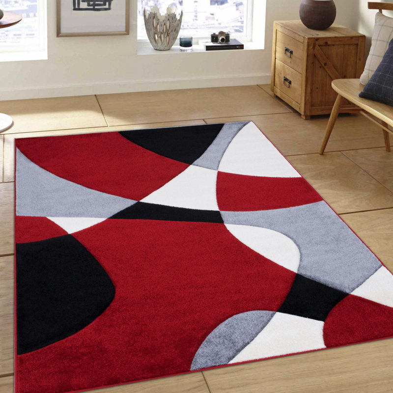 Abstract Indoor Rug, Rectangle 5'2" x 7'2"