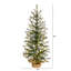 Artificial Christmas Tree with 50 Clear LED Lights Set in A Burlap Base