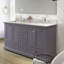 Meuble-lavabo autoportant 60 po avec comptoir Carrara-1747860188