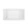 Voltaire 66 X 36 Reversible Drain Soaking Drop-In Bathtub In Glossy White With Integrated Overflow, Drain Included