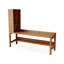 Bureau rectangulaire en bois massif brun-118231089