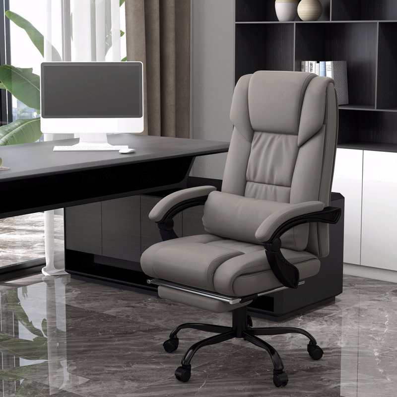 Fauteuil de bureau à vibration à haut dossier avec fonction de massage avec télécommande à 6 points