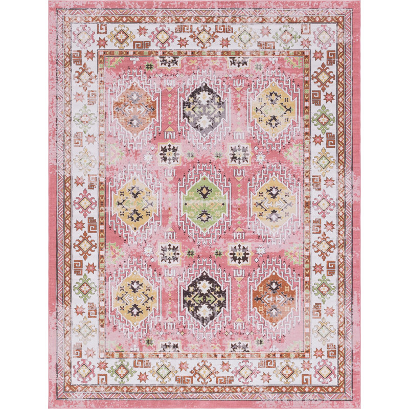 Tapis rose Devers, Rectangle 9 pi 10 po x 13 pi 3 po