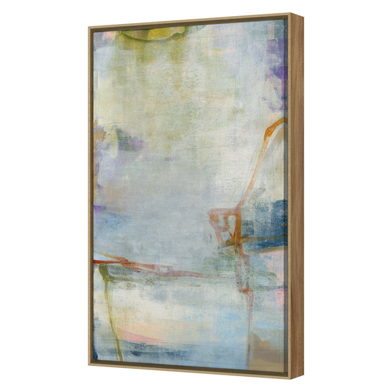 White Bluffs 4 Print by Maeve Harris, Oak Floater Framed, 40" H x 24" W x 2" D