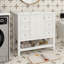 Base de meuble-lavabo 36 po seulement sans lavabo, base de meuble seulement, meuble-lavabo avec armoire et 3 tiroirs-114294661