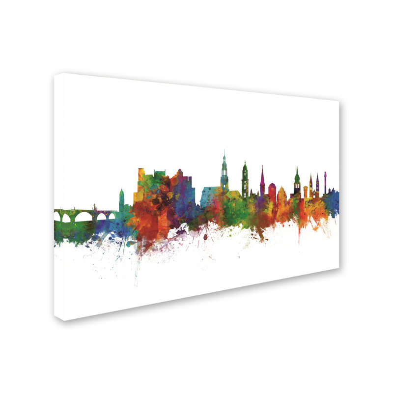 « heidelberg germany horizon iv », reproduction d’impression sur toile tendue, H 12 po x l 19 po