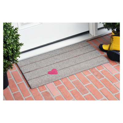 Loyola Non-Slip Striped Valentine's Day Doormat