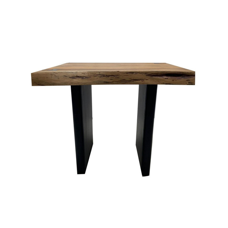 Ferrey Solid Wood Top End Table