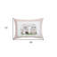 Housse de coussin rectangulaire en polyester 