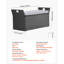 Banc de rangement extérieur PE Rotin 40Gal Deck Box