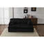 Fauteuil de lecture double en velours côtelé, lit de luxe, sans assemblage, noir, 2 sièges, canapé-lit à siège profond, siège, rembourrage en mousse à mémoire de forme-1214631657