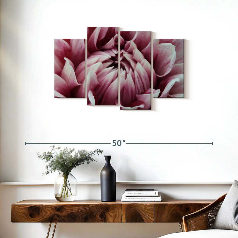 Pink Dahlia Fantasy, H 22 po x l 36 po
