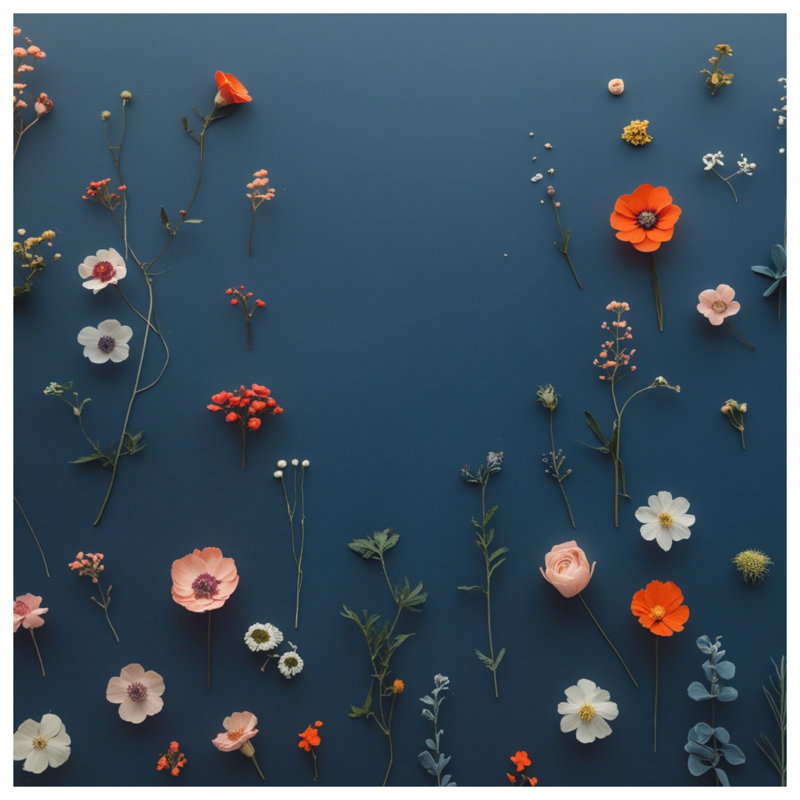 Assorted Wildflowers Arrangement Duvet Covers, Très grand lit