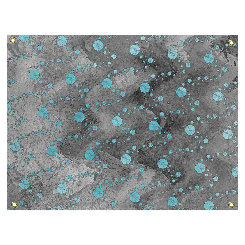 Tapisserie murale planète stars, H 27,50 po x l 37,50 po, Bleu