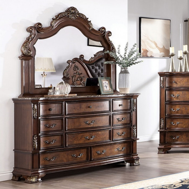 Commode 11 tiroirs avec miroir Beatrice