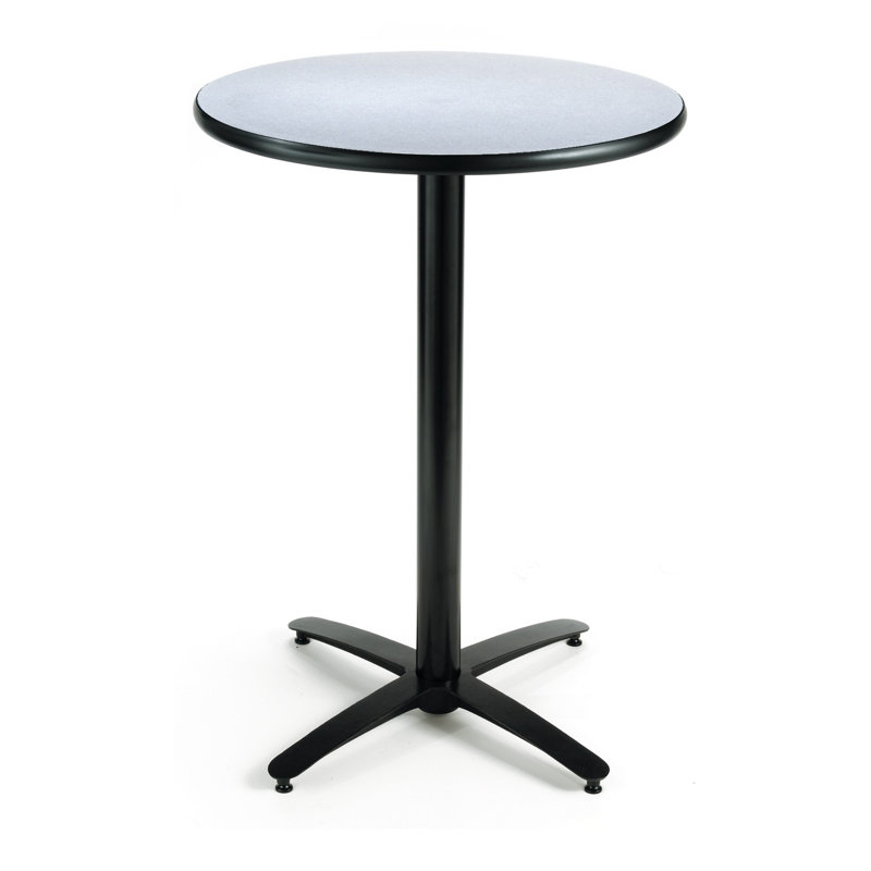 Table ronde pour salle de pause, H 29 po x L 42 po x l 42 po, Gris nebula