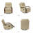 Azilda 29" Wide Genuine Leather Manual Swivel Rocking Standard Recliner-1958668170