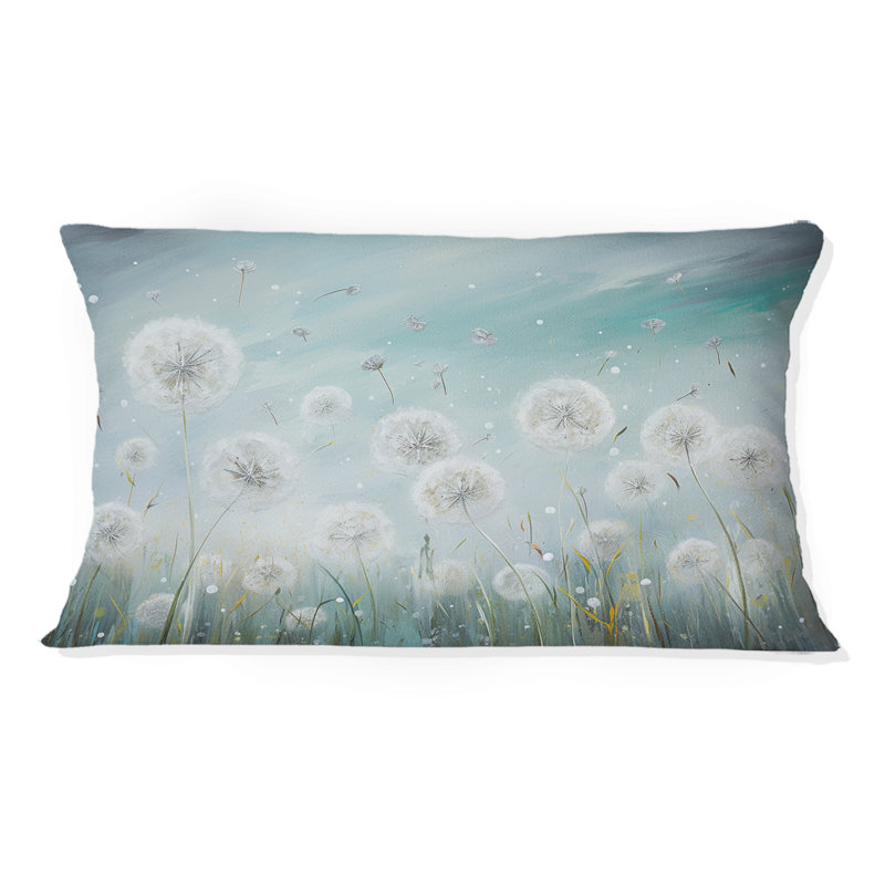 Coussin Dandelion Field Breeze III - imprimé champ de fleurs