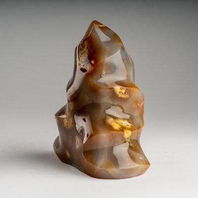 Genuine Polished Agate Flame Freeform from Madagascar (2.1 Lbs)