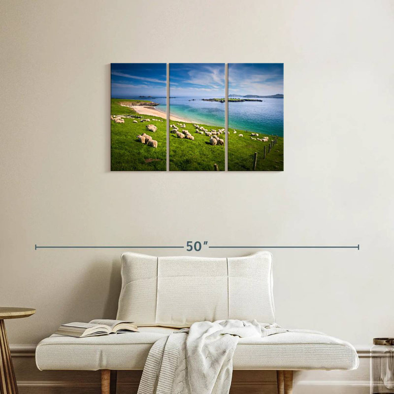 Brampt Sheep In Paradise, 20" H x 33" W