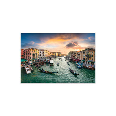 The Grand Canal in Venice Italy Print On Acrylic Glass