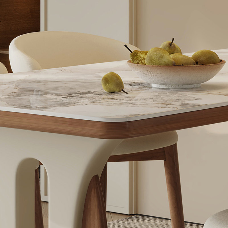 Table de salle à manger de style français rétro, H 29,53 po x l 62,99 po x P 31,5 po
