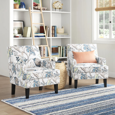 Iliana 27.15" Wide Transitional Upholstered Armchair with Nail Head Trim