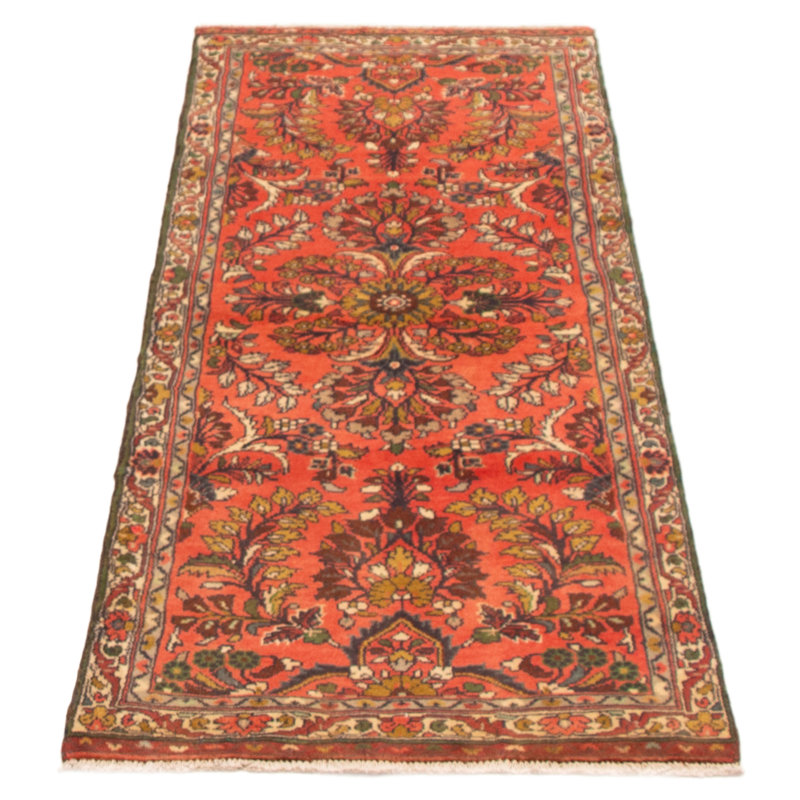 Tapis rouge Anadol unique en son genre 2 pi 5 po x 6 pi 3 po