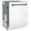 Zline Autograph Edition 24" 45 dBA Built-In Button Control Dishwasher