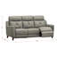 Upholstered 86 " Leather Match and Top Grain Leather Sofa