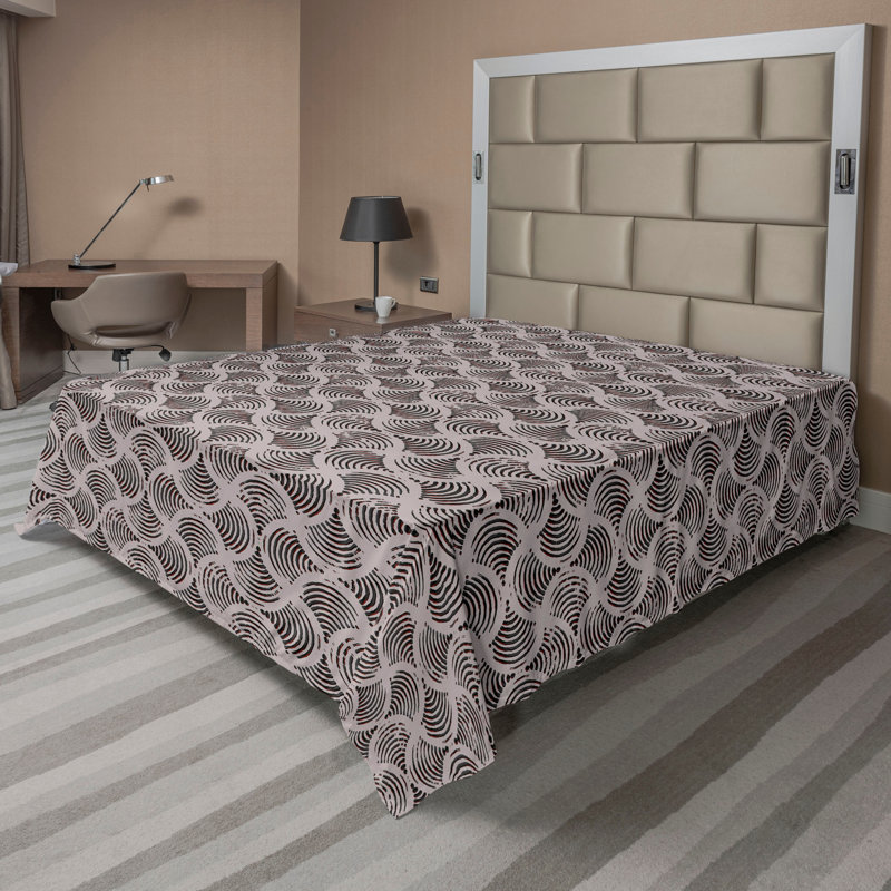 Drap plat Ambesonne Boho Swirly
