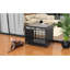 Table de bout en bois robuste avec cage en bois pour animaux de compagnie-252305199-252305196