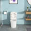 Toilette monobloc en céramique avec chasse d'eau impeccable et économique - siège à fermeture en douceur, chasse d'eau à siphon, faible absorption d'eau, stabilité et stabilité