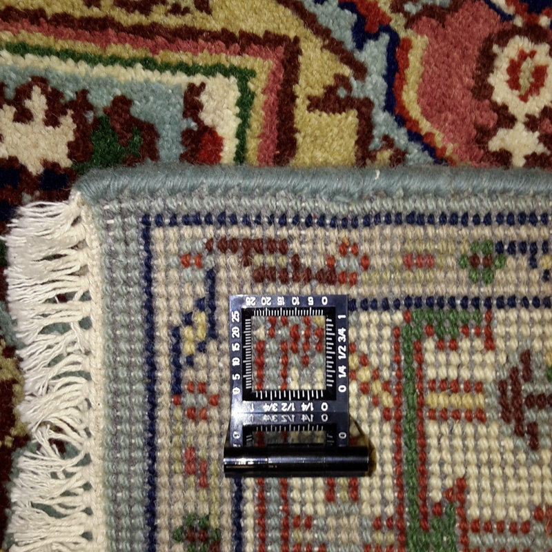 Canvello Hand Made Traditional Medallion Indo Rug - 4'1'' X 6'0''